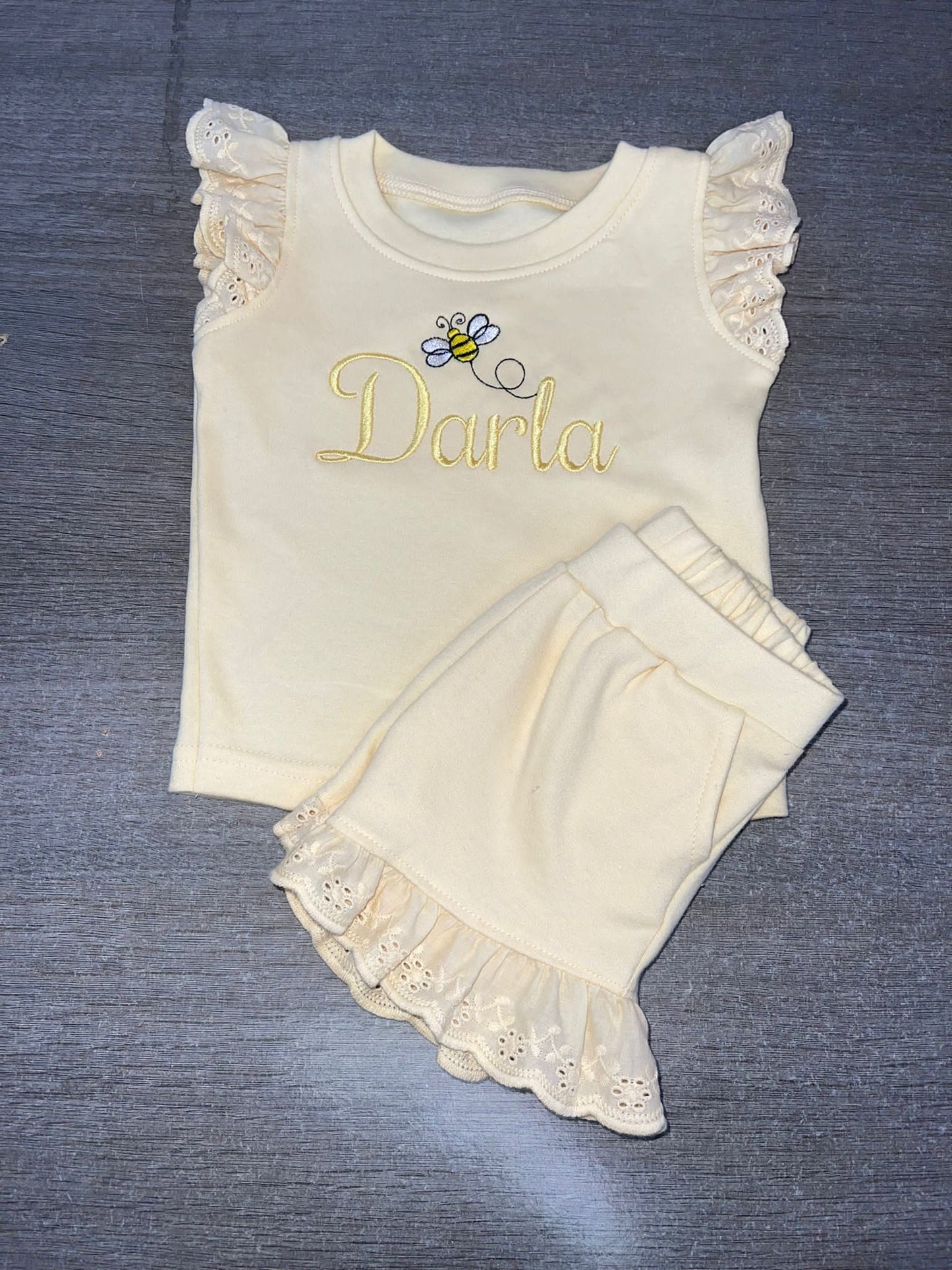 Personalised lemon T-Shirt & short sets