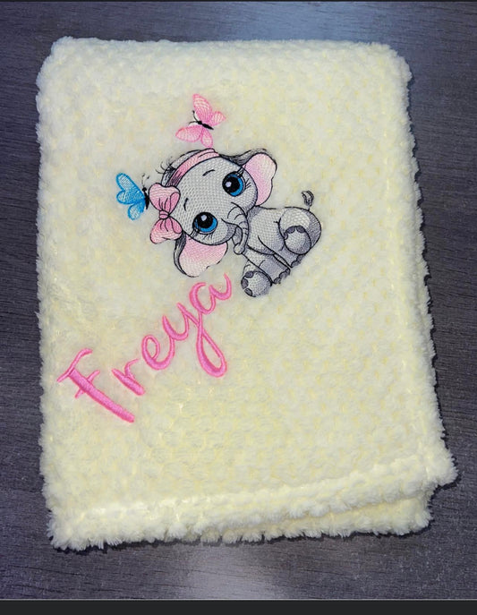 personalised  blanket - Baby Ellie design