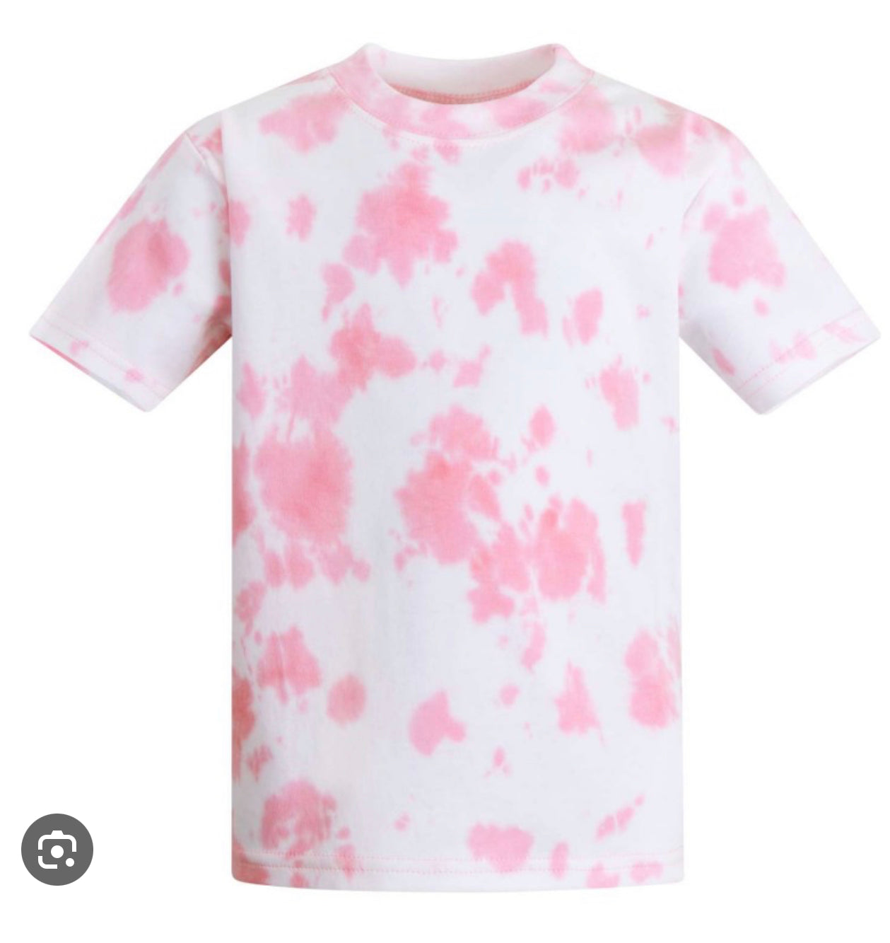 TIE DYE PRINT MESH T-SHIRT L Baby Pink MILADYS, 51% OFF