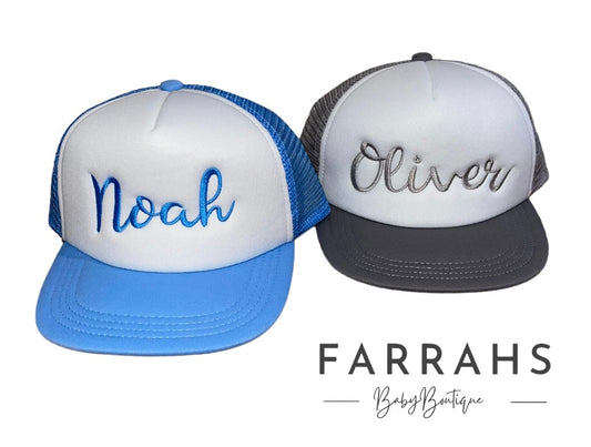 Personalised Mesh cap Blue or Grey