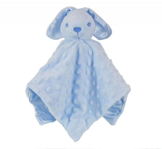 Plain Blue Bobble Rabbit Comforter