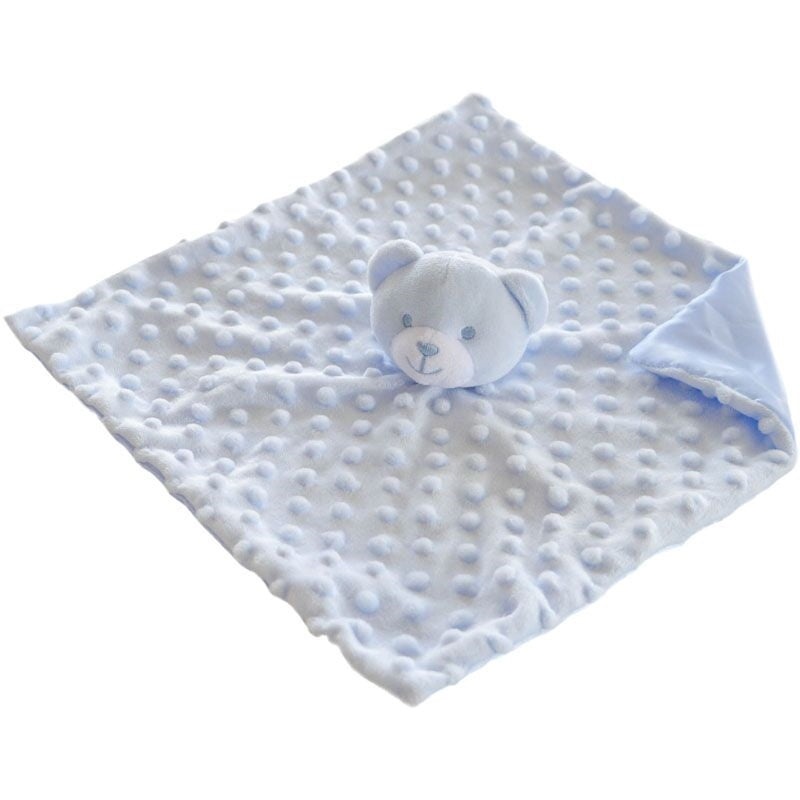 Blue bobble silk back bear comforter