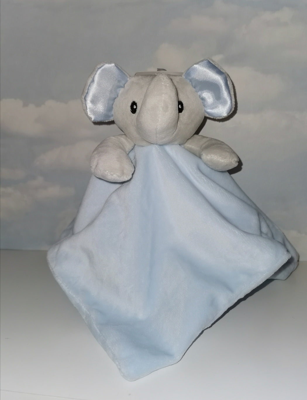 Personalised Blue & Grey Elephant Comforter