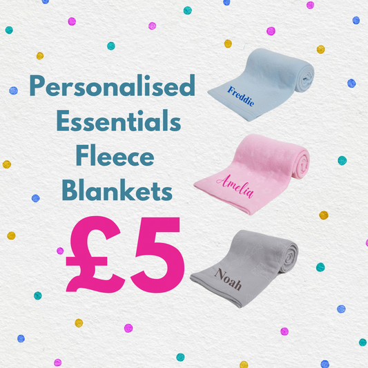 Personalised £5 Fleece Blanket