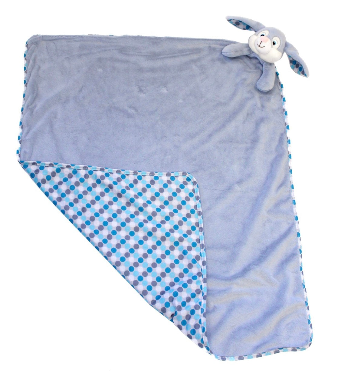 Personalised Large bunny security Blankets - Rose, Blue or Grey