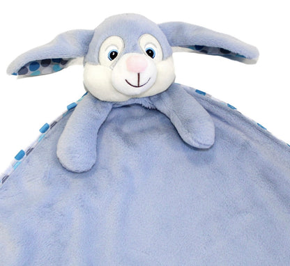 Large bunny security Blankets - Blue