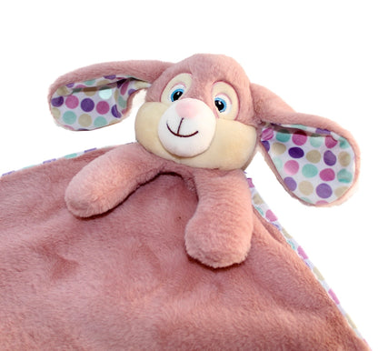 Large bunny security Blanket - Rose