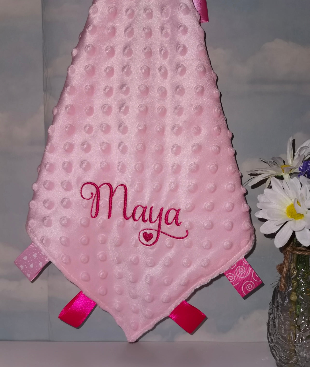 Special offer - Personalised Bobble blanket & FREE MATCHING TAGGIE