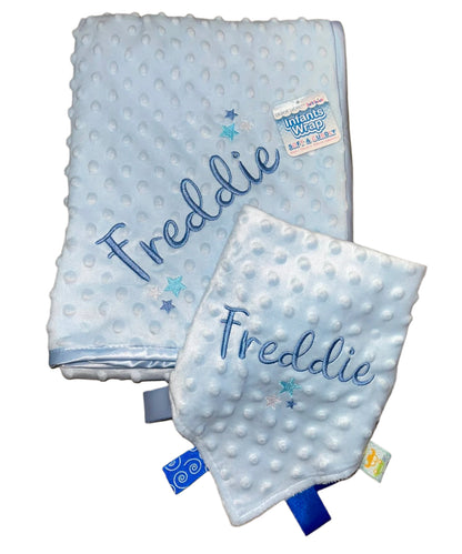 Special offer - Personalised Bobble blanket & FREE MATCHING TAGGIE