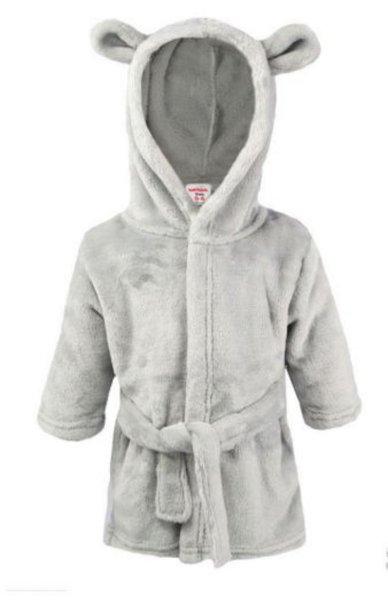 Grey personalised dressing gown 2-3yrs