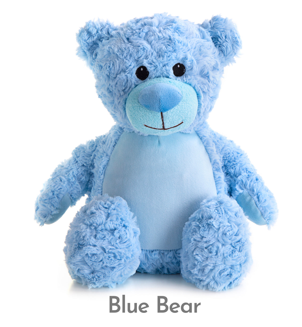PERSONALISED MEMORY BEARS - BLUE BEAR