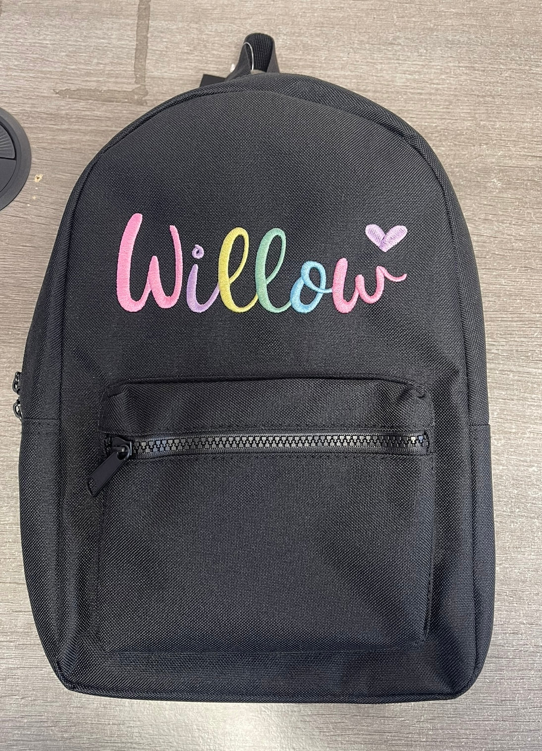 Personalised childrens backpack -  Rainbow Name design