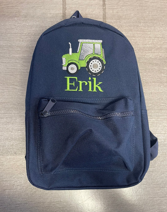 Personalised childrens backpack - Tractor design