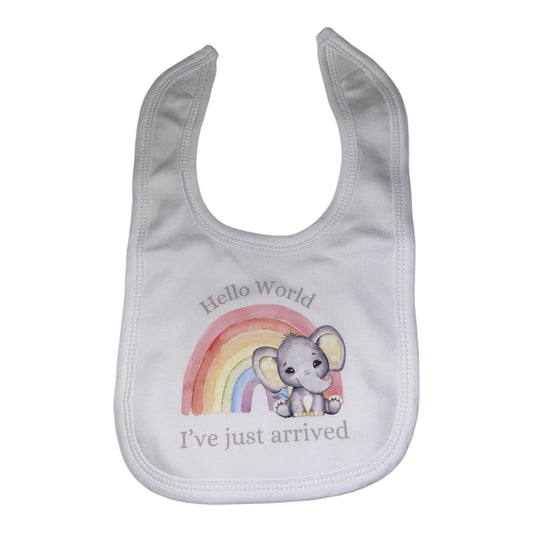 Slogan Hello World Bib Neutral