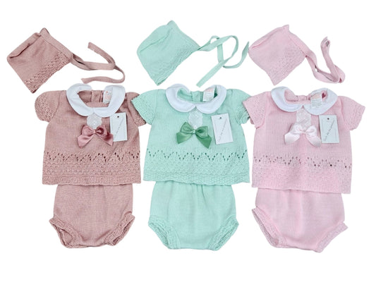 Baby Girls Spanish Knitted Jam Sets