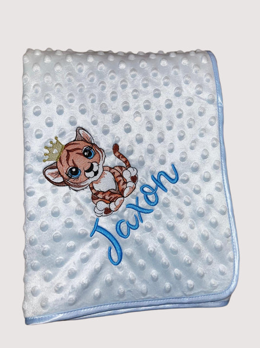 Personalised bobble blanket - Tiger