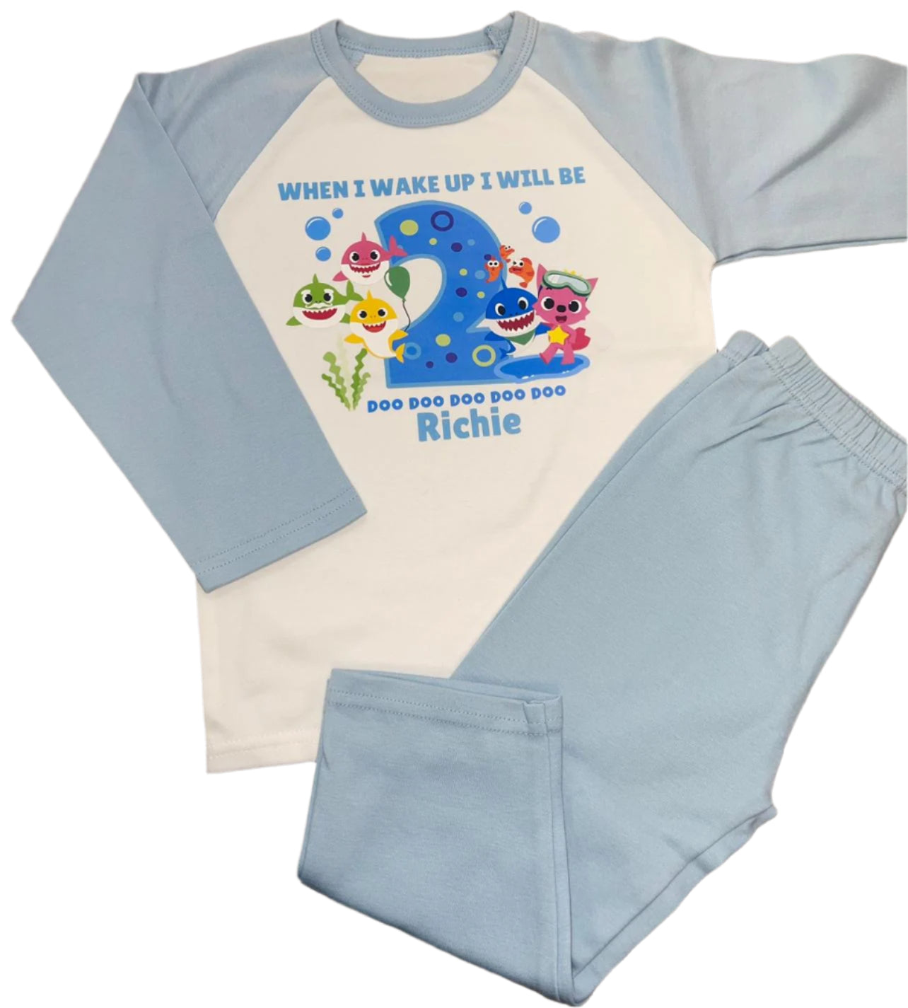 Personalised Birthday Pyjamas - Baby Shark