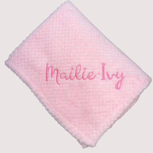 Personalised waffle blanket - First name