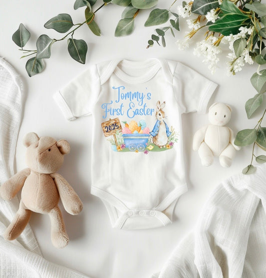 First Easter personalised Vest- Rabbit