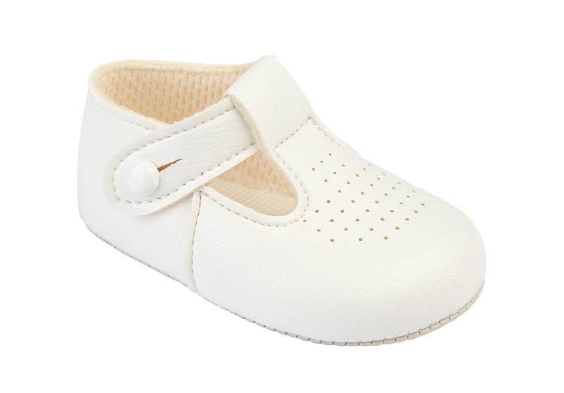 Baby Boys White Patent shoes