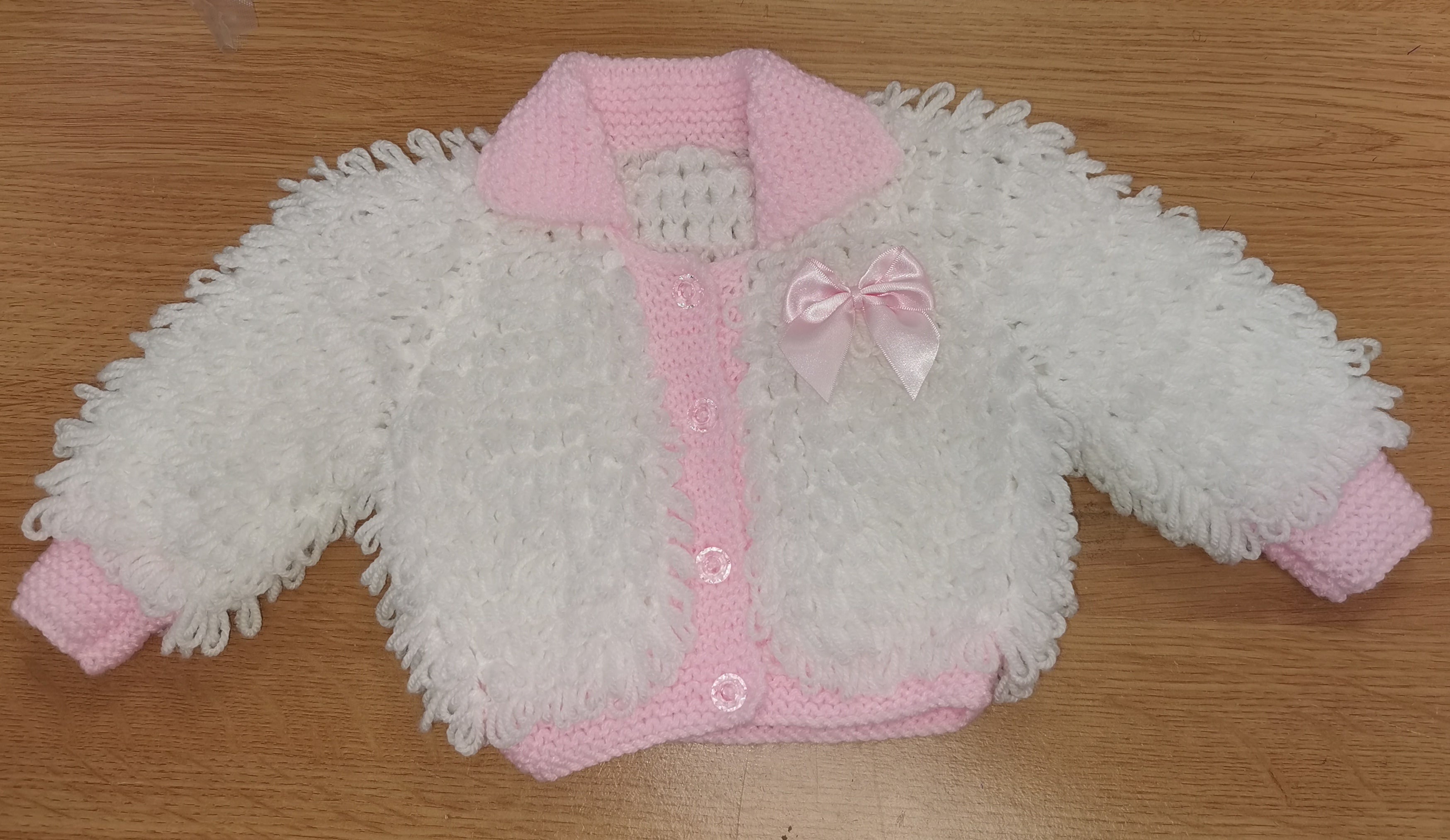 Pink hotsell loopy cardigan