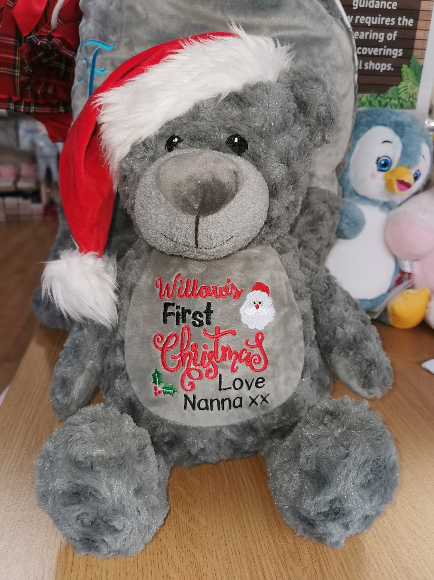 Personalised Christmas bear