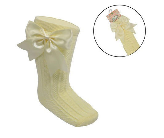 Elegance Lemon Bow Sock