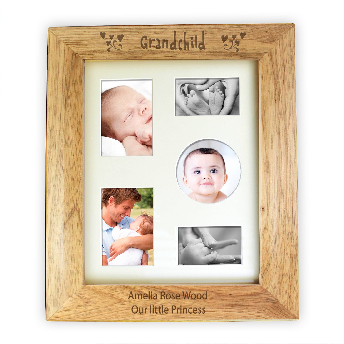 Personalised Grandchild 8x10 Wooden Photo Frame