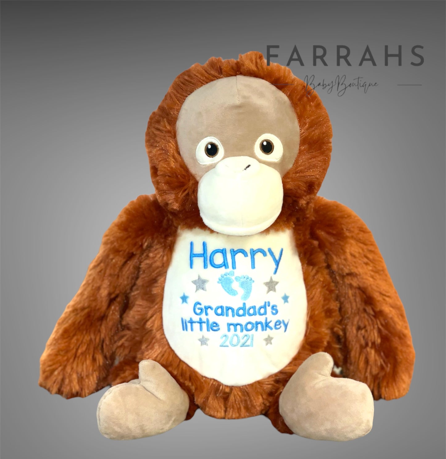 Personalised Orangoutang  teddy