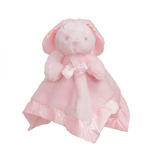 Pink fluffy rabbit comforter - personalise me
