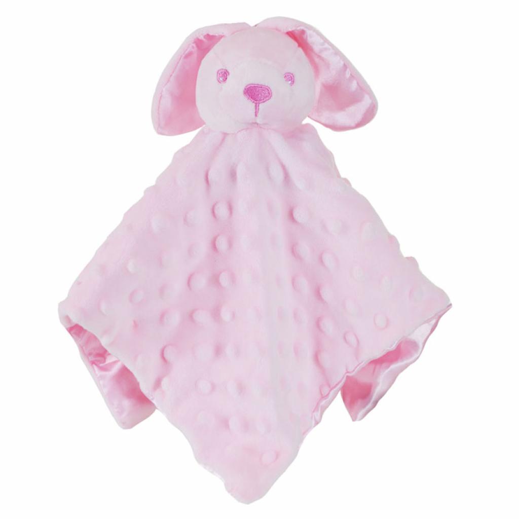 Plain Pink Bobble Rabbit Comforter