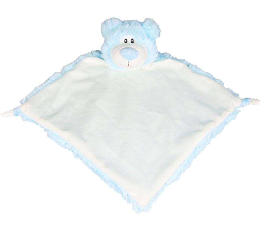 Personalised Blue Bear Cubbie Comforter
