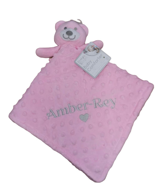 Pink Bobbly Bear Comforter - Personalise me