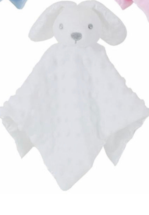 White bobble silk back Rabbit comforter - Personalise me
