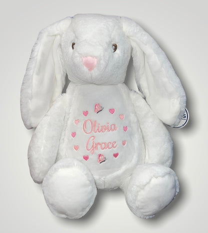 White Bunny Memory Bear