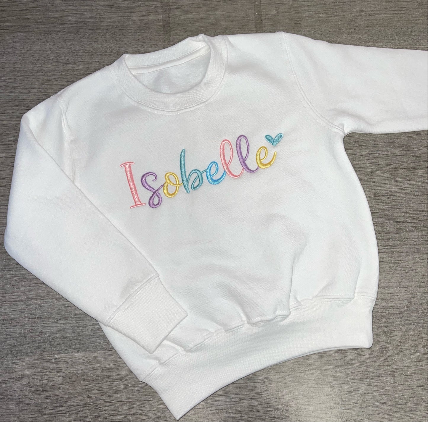 Personalised white Jumper