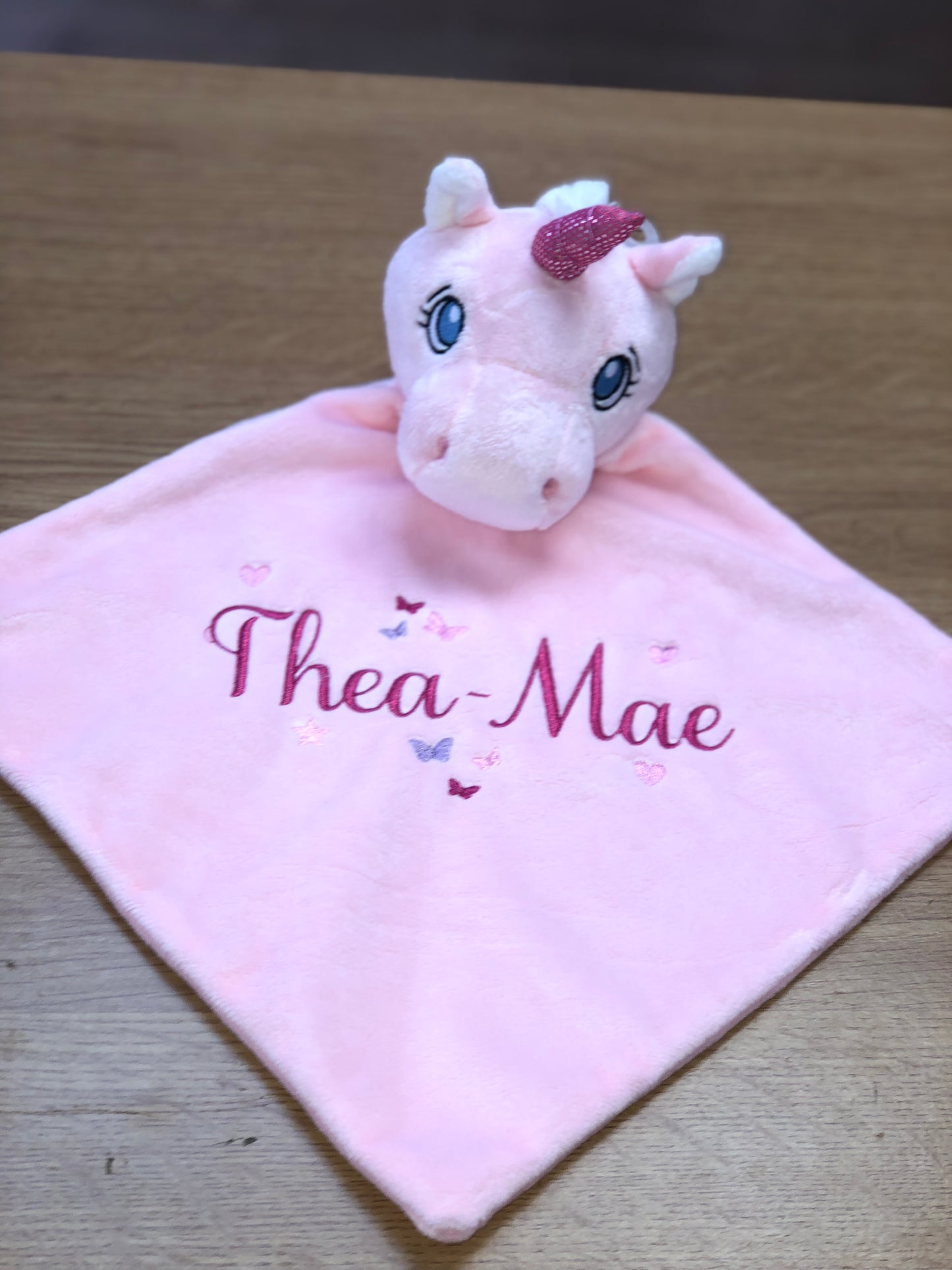 Pink Cubbies unicorn comforter - Personalise me